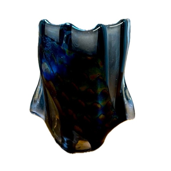 Glass Blown Murano Like, Colored Glass Art, Unbranded Gorgeous Piece - Picture 5 of 7